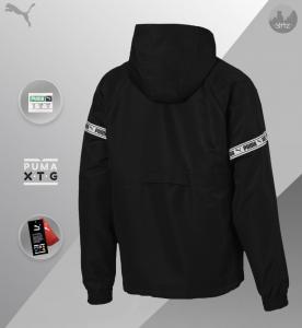Фото  Ветровка Анорак Puma XTG Savannah (чёрно-белая)