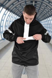 Фото  Ветровка Анорак Puma XTG Savannah (чёрно-белая)