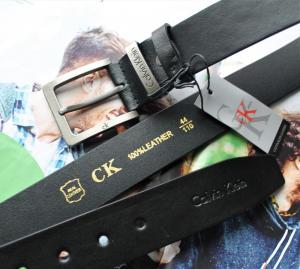 Фото Ремни и пояса Кожаный ремень Calvin Klein black
