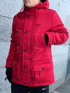Фото  Парка Зима Nike мужская красная