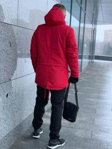 Фото  Парка Зима Nike мужская красная