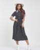 Платья ISSA PLUS 11442  M черный/белый