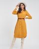 Платья ISSA PLUS 11429  L горчичный