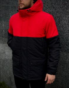 Фото  Демисезонная Куртка Waterproof Intruder (красно - черный)