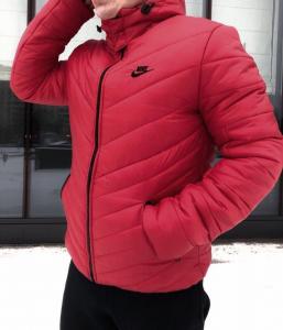 Фото  Зимняя Куртка  Nike, Найк,Красный 