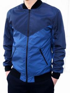 Фото  Бомбер Весенний мужской синий