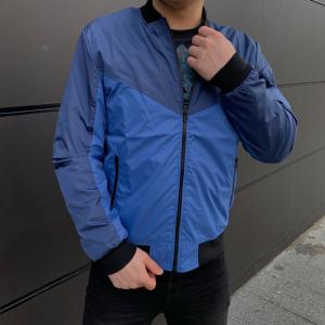 Фото  Бомбер мужской  Весна, Осень синий