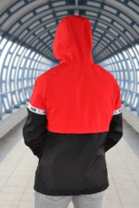 Фото  Ветровка Анорак Puma XTG Savannah (чёрно-красная)