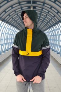 Фото  Ветровка Анорак Puma XTG Savannah (зелёно-синий)