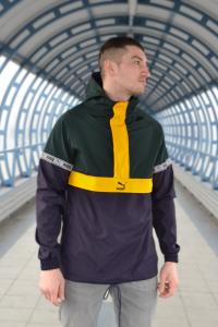 Фото Ветровка Анорак Puma XTG Savannah (зелёно-синий)