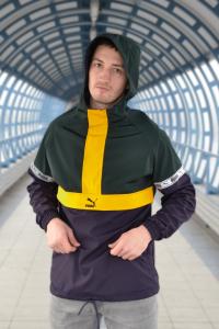 Фото Ветровка Анорак Puma XTG Savannah (зелёно-синий)