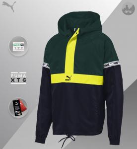 Фото Ветровка Анорак Puma XTG Savannah (зелёно-синий)