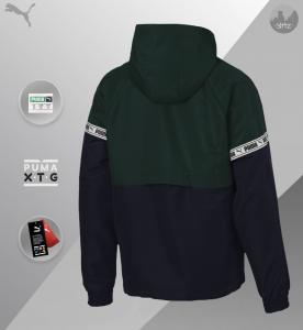 Фото Ветровка Анорак Puma XTG Savannah (зелёно-синий)