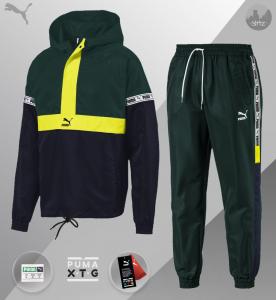 Фото  Спортивные штаны Puma XTG Woven Pants (Зелёные)