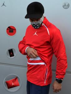 Фото Одежда Ветровка анорак Jordan 23 Tech Packable Anorak With Bag (Красный)