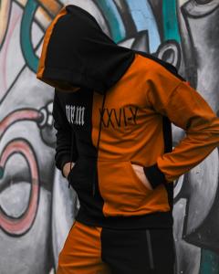 Фото Одежда Весенний костюм sad smile черный + оранжевый