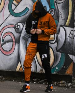 Фото Одежда Весенний костюм sad smile черный + оранжевый