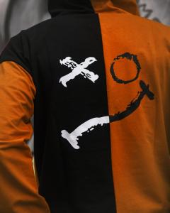 Фото Одежда Весенний костюм sad smile черный + оранжевый