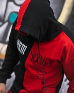 Фото Одежда Весенний спортивный костюм Sad & Smile │ Черно-красный