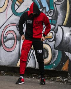 Фото Одежда Весенний спортивный костюм Sad & Smile │ Черно-красный