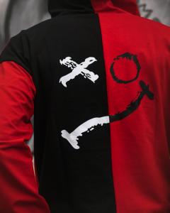 Фото Одежда Весенний спортивный костюм Sad & Smile │ Черно-красный