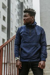 Фото  Мужская ветровка анорак  весна-осень Анорак Intruder Segment 19 синий