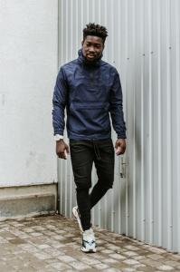 Фото  Мужская ветровка анорак  весна-осень Анорак Intruder Segment 19 синий