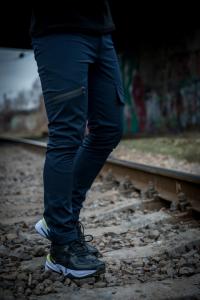 Фото  Теплые штаны карго синие Conqueror Intruder + подарок ключница