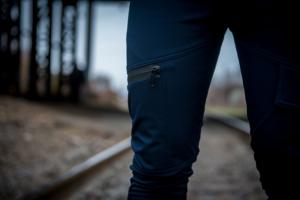 Фото  Теплые штаны карго синие Conqueror Intruder + подарок ключница