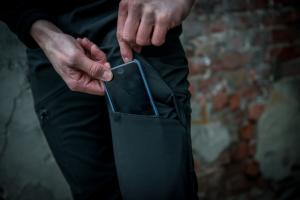 Фото  Теплые штаны карго черные Conqueror Intruder + подарок ключница