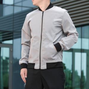 Фото  Бомбер Весенний мужской серый