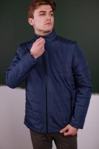 Фото  Мужская Весенняя Синий   куртка пуховик (Осень)