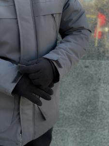 Фото  Зимняя Серая Парка 