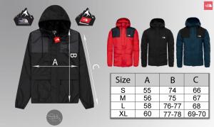 Фото  Ветровка The North Face 1985 Seasonal Mountain Jacket (Черно-синяя)