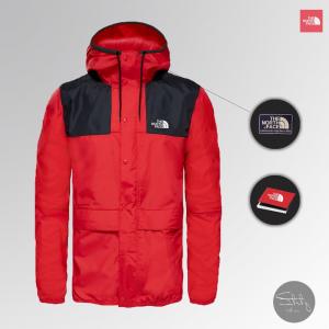 Фото  Ветровка The North Face 1985 Seasonal Mountain Jacket (Черно-красная)