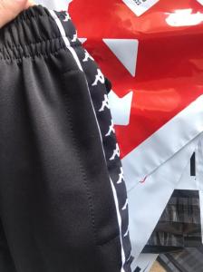 Фото Одежда Штаны Kappa черные с белым лампасом