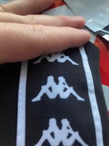 Фото Одежда Штаны Kappa черные с белым лампасом