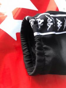 Фото Одежда Штаны Kappa черные с белым лампасом