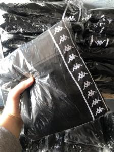 Фото Одежда Штаны Kappa черные с белым лампасом