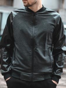 Фото Одежда Демисезонный бомбер LC - Skin черный