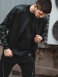 Фото Одежда Демисезонный бомбер LC - Skin черный