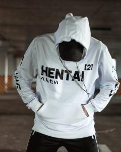 Фото Одежда Худи унисекс Hentai белое