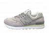 Женские кроссовки New Balance 574 (Premium-lux) серые 37