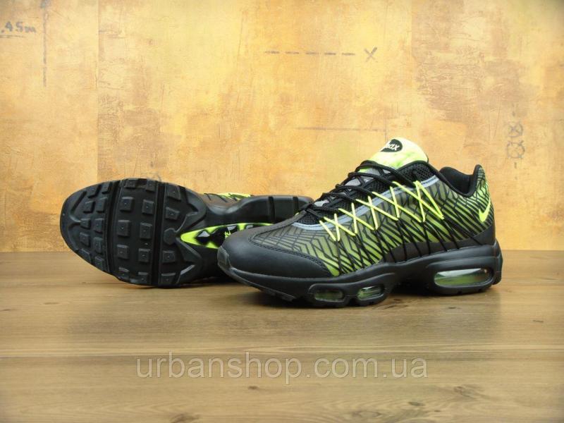 Фото Новинки №2., Жіноче взуття :, Nike, Air Max Кросівки чоловічіНайк Nike Air Max 95 Ultra Jacquard Green/Black