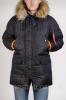  Чоловіча зимова парка Olymp - Аляска N-3B, Slim Fit, Color: Black, Чоловіча аляска Куртки демисезонные для мальчиков в Украине