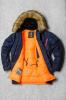 Тепла Чоловіча зимова парка Olymp - Аляска N-3B, Slim Fit, Color: Navy, зимова аляска