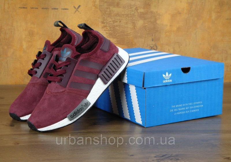 Фото Новинки №2., Жіноче взуття :, Adidas, NMD Жіночі кросівки AD NMD Femme Marron Bordo. ТОП Репліка ААА класу.