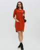 Платья ISSA PLUS 9011  S оранжевый