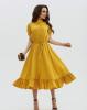 Платья ISSA PLUS 11565  M горчичный