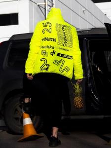 Фото Одежда Куртка весенняя мужская Пушка Огонь Borra салатовый